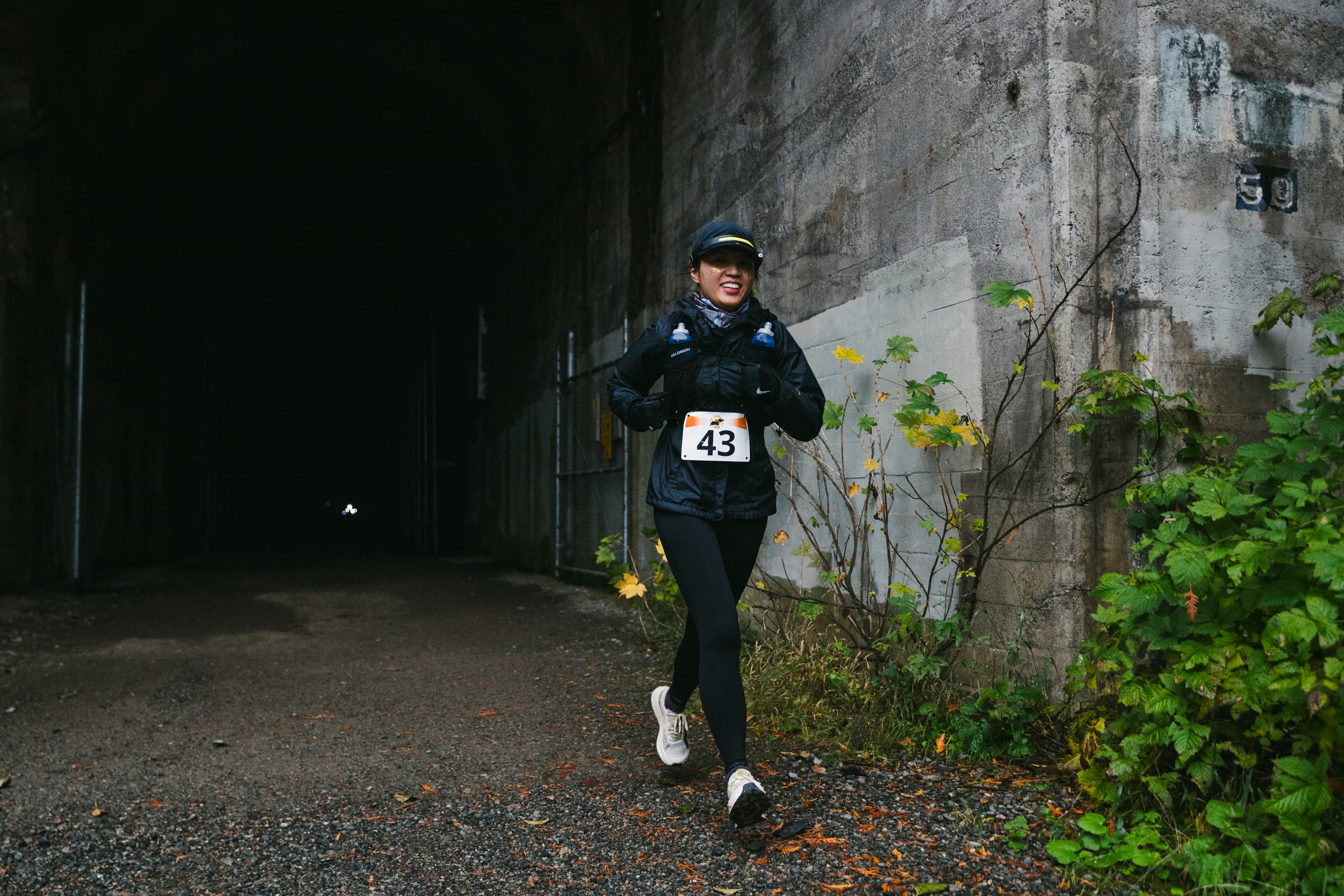 A Hyak Passage runner emerging from the Snoqualmie Tunnel